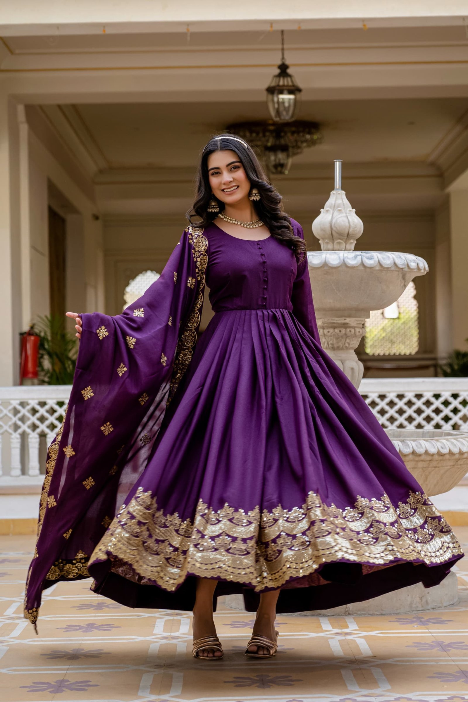 Elegant Anarkali suit - Image 6