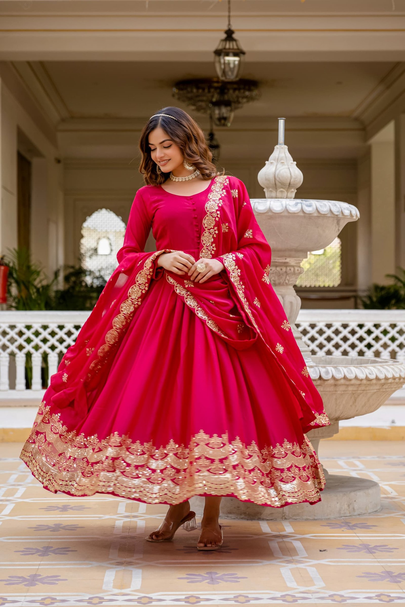 Elegant Anarkali suit - Image 9