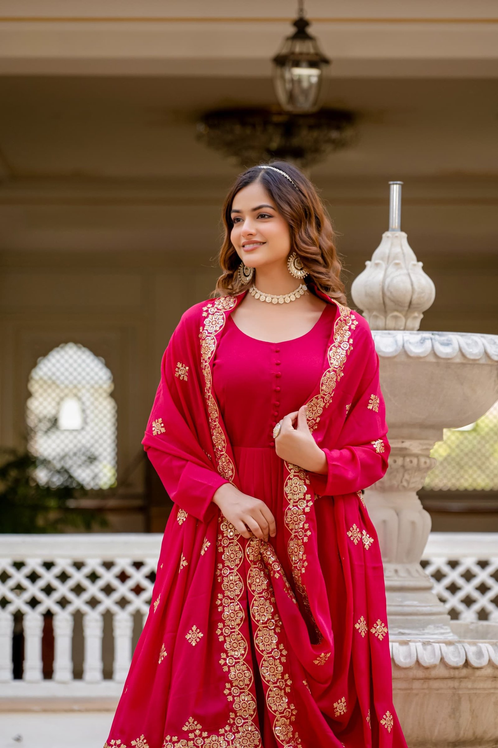 Elegant Anarkali suit - Image 8